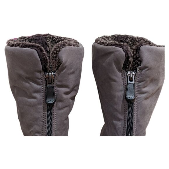 Toe Warmers Michelle Canada Suede WaterProof Zip Up Boots Size 12 S - Picture 6 of 11